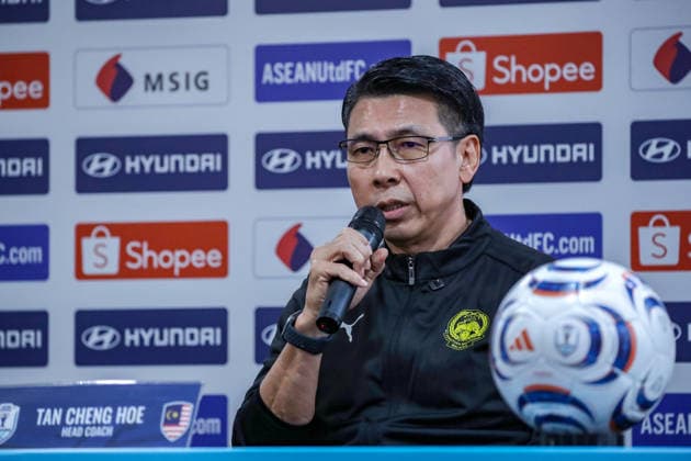 ASEAN Hyundai Cup 2026 Malaysia Vs Laos Pre-match press conference, PK, Pressekonferenz in Kuala Lumpur, Malaysia - 27 Jul 2026 Malaysia head coach Tan Cheng Hoe speaks to the press during the pre-match press conference for the ASEAN Hyundai Cup 2026 match between Malaysia and Laos at Kuala Lumpur Football Stadium, Cheras. Kuala Lumpur Malaysia Copyright: xWongxFokxLoyx xSOPAxImagesx 20260727_AFW_0119 copy