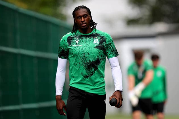 Shamrock Rovers press conference, PK, Pressekonferenz & Squad Training, Roadstone, Dublin 27 7 2026 Tunmise Sobowale Tunmise Sobowale 27 7 2026  Copyright: xx RB1_6209