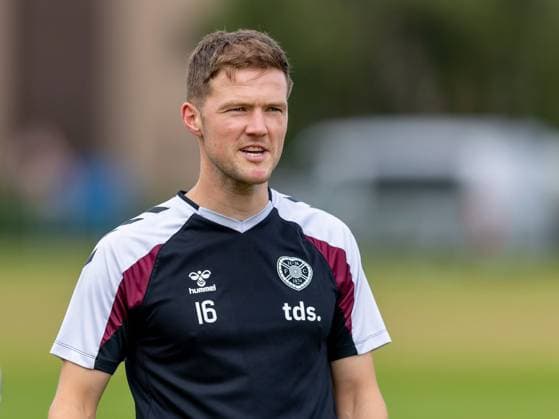 Blair Spittal of Heart of Midlothian during Hearts training ahead of the clash with Sturm Graz Heart of Midlothian Training, Football, Oriam, Edinburgh, Scotland, UK - 27 Jul 2026Edinburgh Oriam Scotland United Kingdom EDITORIAL USE ONLY No use with unauthorised audio, video, data, fixture lists, club league logos or live services. Online in-match use limited to 120 images, no video emulation. No use in betting, games or single club league player publications.  Copyright: xAlanxRennie Shutterstockx 17015659aw