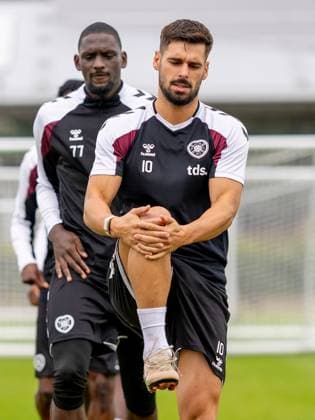 Claudio Braga of Heart of Midlothian during Hearts training ahead of the clash with Sturm Graz Heart of Midlothian Training, Football, Oriam, Edinburgh, Scotland, UK - 27 Jul 2026Edinburgh Oriam Scotland United Kingdom EDITORIAL USE ONLY No use with unauthorised audio, video, data, fixture lists, club league logos or live services. Online in-match use limited to 120 images, no video emulation. No use in betting, games or single club league player publications.  Copyright: xAlanxRennie Shutterstockx 17015659ao