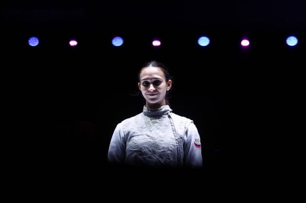 CHINA, HONG KONG - JULY 27, 2026: Russia s Vladislava Peniushkina during the ladies individual foil event at the 2026 Kerry Fencing World Championships. Mikhail Sinitsyn TASS  95532336