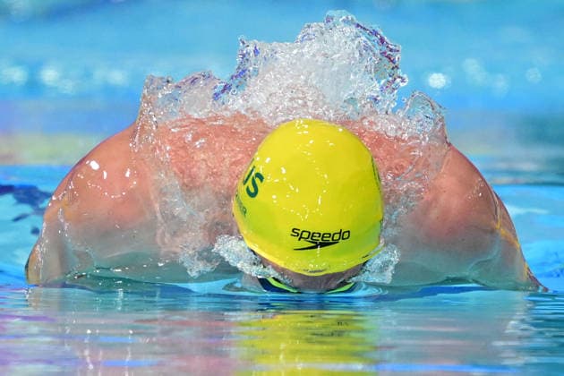 COM26 SWIMMING HEATS, Harrison Turner of Australia competes during the Men™s 200m Butterfly heats at the Glasgow 2026 Commonwealth Games at the Tollcross International Swimming Centre in Glasgow, Scotland, Monday, July 27, 2026. ( NO ARCHIVING, EDITORIAL USE ONLY Glasgow Scotland United Kingdom  Copyright: xDEANxLEWINSx 20260727170095759336