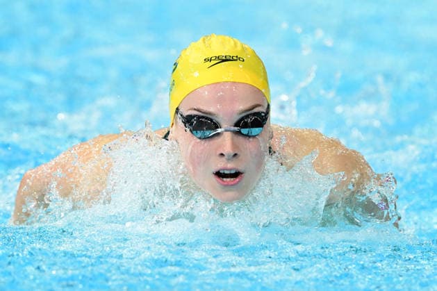 COM26 SWIMMING HEATS, Tara Kinder of Australiacompetes during the Women™s 400m Individual Medley heats at the Glasgow 2026 Commonwealth Games at the Tollcross International Swimming Centre in Glasgow, Scotland, Monday, July 27, 2026. ( NO ARCHIVING, EDITORIAL USE ONLY Glasgow Scotland United Kingdom  Copyright: xDEANxLEWINSx 20260727171970200709