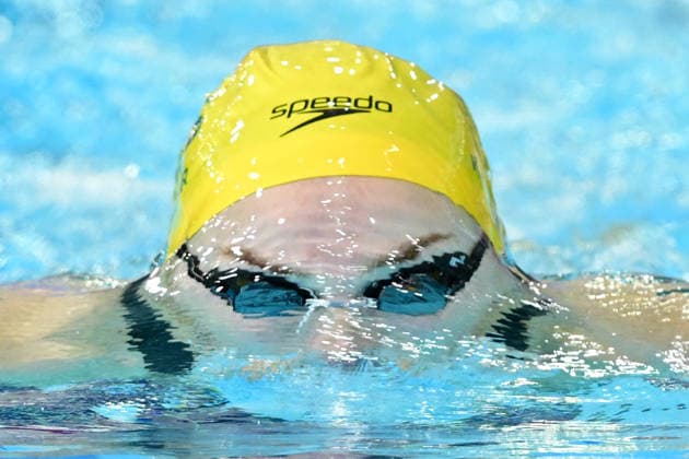 COM26 SWIMMING HEATS, Tara Kinder of Australiacompetes during the Women™s 400m Individual Medley heats at the Glasgow 2026 Commonwealth Games at the Tollcross International Swimming Centre in Glasgow, Scotland, Monday, July 27, 2026. ( NO ARCHIVING, EDITORIAL USE ONLY Glasgow Scotland United Kingdom  Copyright: xDEANxLEWINSx 20260727130180624670
