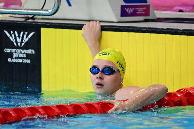 COM26 SWIMMING HEATS, Sienna Toohey of Australia during the Women™s 50m Breaststroke heats at the Glasgow 2026 Commonwealth Games at the Tollcross International Swimming Centre in Glasgow, Scotland, Monday, July 27, 2026. ( NO ARCHIVING, EDITORIAL USE ONLY Glasgow Scotland United Kingdom  Copyright: xDEANxLEWINSx 20260727141244733955