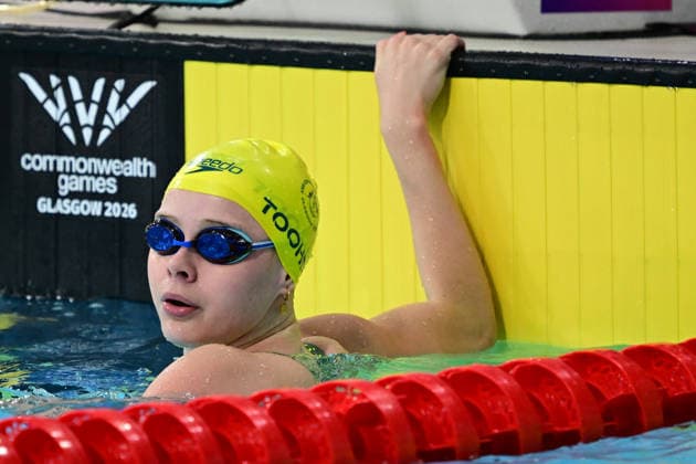 COM26 SWIMMING HEATS, Sienna Toohey of Australia during the Women™s 50m Breaststroke heats at the Glasgow 2026 Commonwealth Games at the Tollcross International Swimming Centre in Glasgow, Scotland, Monday, July 27, 2026. ( NO ARCHIVING, EDITORIAL USE ONLY Glasgow Scotland United Kingdom  Copyright: xDEANxLEWINSx 20260727153618069427