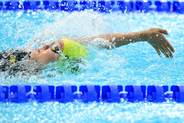 COM26 SWIMMING HEATS, Joanna Chen of Papua New Guinea during the Women™s 50m Backstroke heats at the Glasgow 2026 Commonwealth Games at the Tollcross International Swimming Centre in Glasgow, Scotland, Monday, July 27, 2026. ( NO ARCHIVING, EDITORIAL USE ONLY Glasgow Scotland United Kingdom  Copyright: xDEANxLEWINSx 20260727141471461483