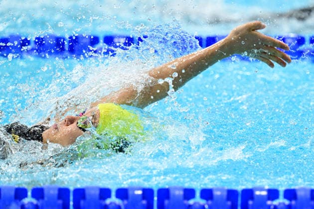 COM26 SWIMMING HEATS, Joanna Chen of Papua New Guinea during the Women™s 50m Backstroke heats at the Glasgow 2026 Commonwealth Games at the Tollcross International Swimming Centre in Glasgow, Scotland, Monday, July 27, 2026. ( NO ARCHIVING, EDITORIAL USE ONLY Glasgow Scotland United Kingdom  Copyright: xDEANxLEWINSx 20260727175133990801