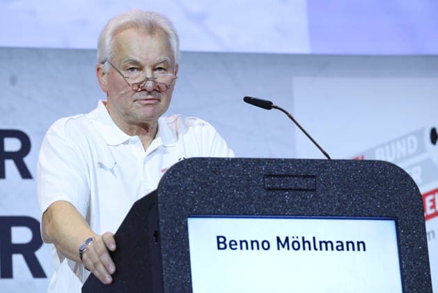 BENNO MOEHLMANN BDFL-PRAESIDENT INTERNATIONALER TRAINER KONGRESS DES BDFL MAINZ *** BENNO MOEHLMANN, BDFL PRESIDENT, INTERNATIONAL COACHES CONGRESS OF THE BDFL, MAINZ 