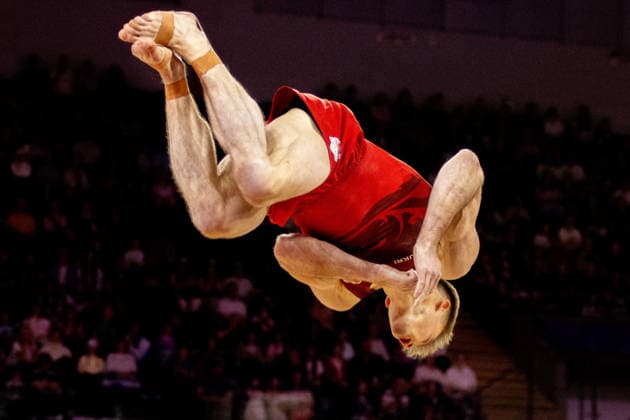 GLASGOW, SCOTLAND - JULY 27: Luke WHITEHOUSE of England competes and comes first in the Men’s Floor Exercise Final at The Arena, Glasgow on July 27, 2026 in Glasgow, Scotland. (Photo by Claire Jeffrey Sports Press Photo)  Copyright: xClairexJeffreyx xSPPx Sportspressphoto_SPR197844