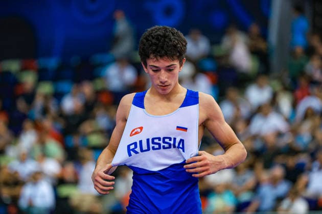 U17, U 17 Wrestling World Championships 48kg GR - Soltan Iusupov (RUS) *** U17 Wrestling World Championships, 48 kg Greco-Roman: Soltan Iusupov (RUS) Copyright: xUnitedxWorldxWrestlingx xAmirrezx UWW-U17-WC-BAKU-2026