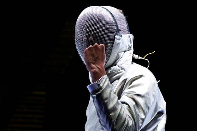 CHINA, HONG KONG - JULY 27, 2026: Russia s Pavel Graudyn competes in the men s individual sabre event at the 2026 Kerry Fencing World Championships. Mikhail Sinitsyn TASS  95533969