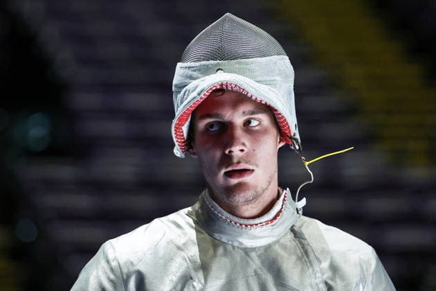 CHINA, HONG KONG - JULY 27, 2026: Russia s Pavel Graudyn competes in the men s individual sabre event at the 2026 Kerry Fencing World Championships. Mikhail Sinitsyn TASS  95533971