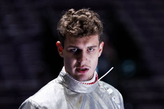 CHINA, HONG KONG - JULY 27, 2026: Russia s Pavel Graudyn competes in the men s individual sabre event at the 2026 Kerry Fencing World Championships. Mikhail Sinitsyn TASS  95533356
