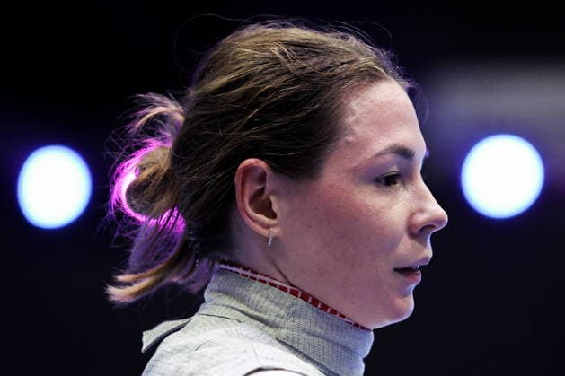 CHINA, HONG KONG - JULY 27, 2026: Russia s Marta Martyanova during the ladies individual foil event at the 2026 Kerry Fencing World Championships. Mikhail Sinitsyn TASS  95532945
