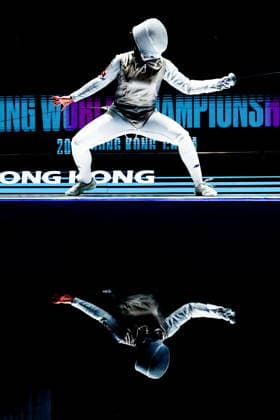 CHINA, HONG KONG - JULY 27, 2026: Italy s Anna Cristino competes in the ladies individual foil event at the 2026 Kerry Fencing World Championships 2026 Fencing World Championships In Hong Kong  - ZUMAt113 20260727_zaa_t113_275 Copyright: xMikhailxSinitsynx