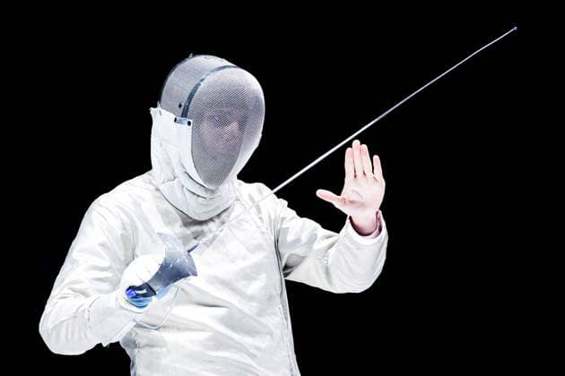 CHINA, HONG KONG - JULY 27, 2026: Russia s Pavel Graudyn during the men s individual sabre event at the 2026 Kerry Fencing World Championships. Mikhail Sinitsyn TASS  95535689