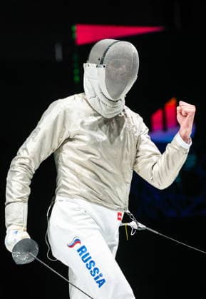 CHINA, HONG KONG - JULY 27, 2026: Russia s Pavel Graudyn during the men s individual sabre event at the 2026 Kerry Fencing World Championships. Mikhail Sinitsyn TASS  95535698