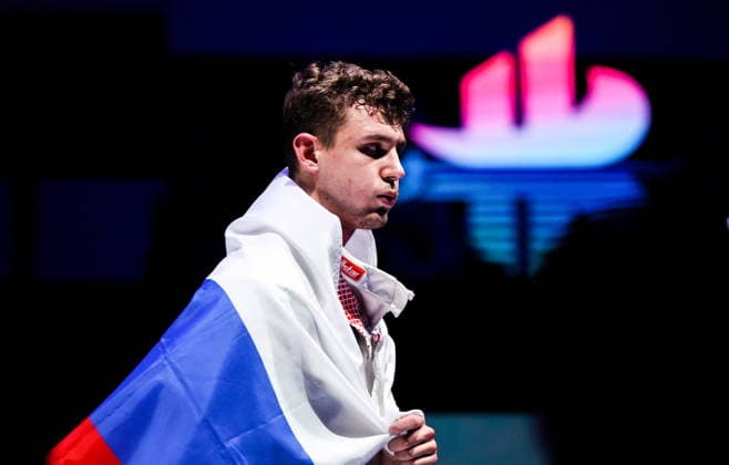 CHINA, HONG KONG - JULY 27, 2026: Russia s Pavel Graudyn during the men s individual sabre event at the 2026 Kerry Fencing World Championships 2026 Fencing World Championships In Hong Kong  - ZUMAt113 20260727_zaa_t113_316 Copyright: xMikhailxSinitsynx