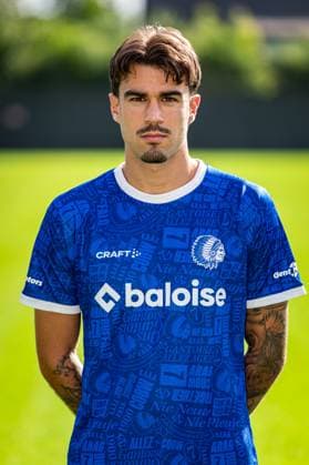 Gent s Tiago Araujo poses for a portrait picture at the 2026-2027 season photoshoot of Belgian Jupiler Pro League team KAA Gent, Monday 27 July 2026 in Gent. KURTxDESPLENTER  x182164565x