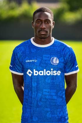Gent s Bachir Ngom poses for a portrait picture at the 2026-2027 season photoshoot of Belgian Jupiler Pro League team KAA Gent, Monday 27 July 2026 in Gent. KURTxDESPLENTER  x182164688x