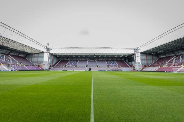 SOCCER - UEFA CL, Hearts vs Sturm EDINBURGH,SCOTLAND,27.JUL.26 - SOCCER - UEFA Champions League, qualification, Heart of Midlothian FC vs SK Sturm Graz, preview. Image shows an overview of the Tynecastle Park.  GEPAxpictures xMatthiasxTrinkl