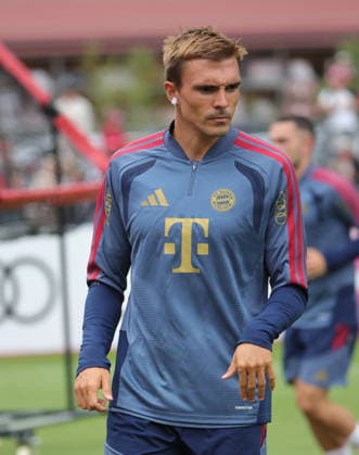 27.07.2026, FC Bayern Muenchen, Trainingslager am Tegernsee , Fussball, im Bild: Joao Palhinha (FC Bayern Muenchen) *** July 27, 2026, FC Bayern Munich, Training Camp at Lake Tegernsee, Soccer, Sports, Pictured: Joao Palhinha, FC Bayern Munich