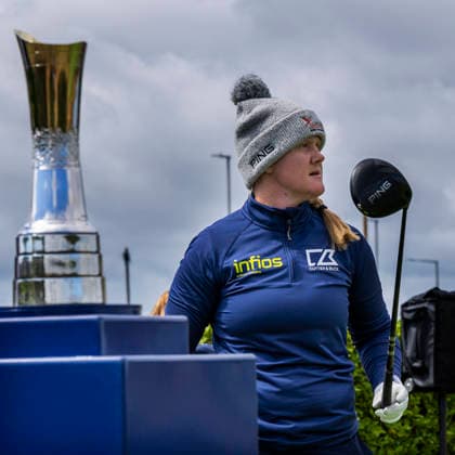 LYTHAM & ST ANNES 20260727 Ingrid Lindblad on her way out on the first hole during Monday s qualifying for the AIG Women s Open at St Annes Old Links Golf Club outside Blackpool. LYTHAM & ST ANNES ENGLAND x1019x *** LYTHAM ST ANNES 20260727 Ingrid Lindblad teeing off on the first hole during Monday’s qualifying round for the AIG Women’s Open at St Annes Old Links Golf Club outside Blackpool LYTHAM ST ANNES ENGLAND x1019x  Copyright: xChristerxHöglundx AIG WOMENS OPEN 2026