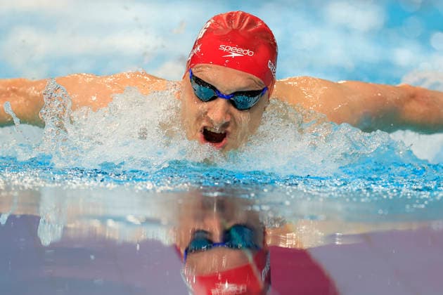 , 2026 Commonwealth Games Luke Greenbank (ENG) swimming in the Men™s 200m Butterfly heat during the 2026 Commonwealth Games at the Tollcross Swimming Centre, Glasgow, UK on 27 July 2026. Glasgow Tollcross Swimming Centre Lanarkshire UK Editorial use only , Copyright: xConorxMolloyx PSI-24578-0004