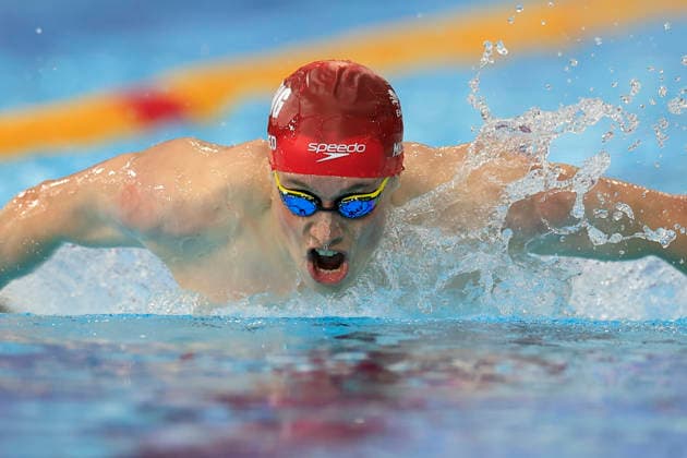 , 2026 Commonwealth Games Edward Mildred (ENG) swimming in the Men™s 200m Butterfly heat during the 2026 Commonwealth Games at the Tollcross Swimming Centre, Glasgow, UK on 27 July 2026. Glasgow Tollcross Swimming Centre Lanarkshire UK Editorial use only , Copyright: xConorxMolloyx PSI-24578-0007