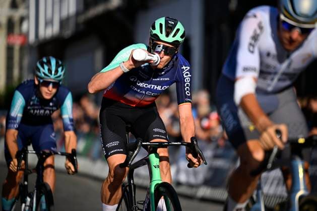 Na-Tourcriterium Aalst - 27 07 2026 AALST, BELGIUM - JULY 27 : Naesen Oliver (BEL) of Decathlon CMA CGM Team in action during the 89th edition of the post Tour de France criterium of Aalst cycling race on July 27, 2026 in Aalst, Belgium, 27 07 2026 Aalst Belgium  Copyright: xTomasxSiskx