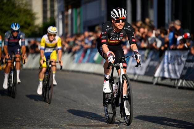 Na-Tourcriterium Aalst - 27 07 2026 AALST, BELGIUM - JULY 27 : Herregodts Rune (BEL) of UAE Team Emirates XRG in action during the 89th edition of the post Tour de France criterium of Aalst cycling race on July 27, 2026 in Aalst, Belgium, 27 07 2026 Aalst Belgium  Copyright: xTomasxSiskx