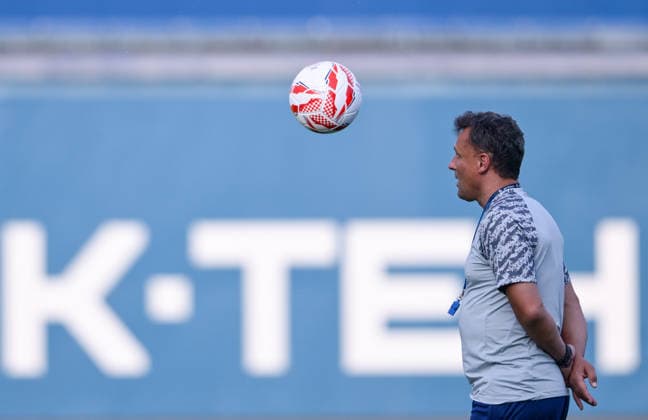 Training of GNK Dinamo Head coach of Dinamo Mario Kovacevic during a training session ahead of the UEFA Champions League second qualifying round second leg match against Thun in Zagreb, Croatia, on July 27, 2026.  IgorxSoban PIXSELL