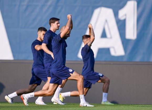 Training of GNK Dinamo Players of Dinamo during a training session ahead of the UEFA Champions League second qualifying round second leg match against Thun in Zagreb, Croatia, on July 27, 2026.  IgorxSoban PIXSELL