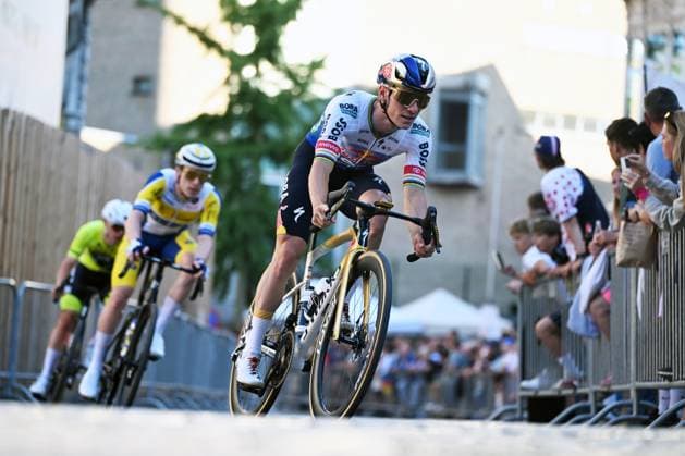 Belgian Remco Evenepoel of Red Bull-BORA-hansgrohe pictured in action during the Natourcriterium Aalst cycling event, Monday 27 July 2026, in Aalst. The traditional criteriums are local showcases for which mainly cyclists who rode the Tour de France are invited. ELIASxROM  x182183092x