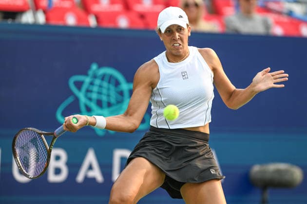 July 27, 2026, Washington, D.C, U.S: MADISON KEYS hits a forehand in her match against Liudmila Samsonova at the Rock Creek Tennis Center. Washington U.S - ZUMAg196 20260727_zap_g196_010 Copyright: xKylexGustafsonx