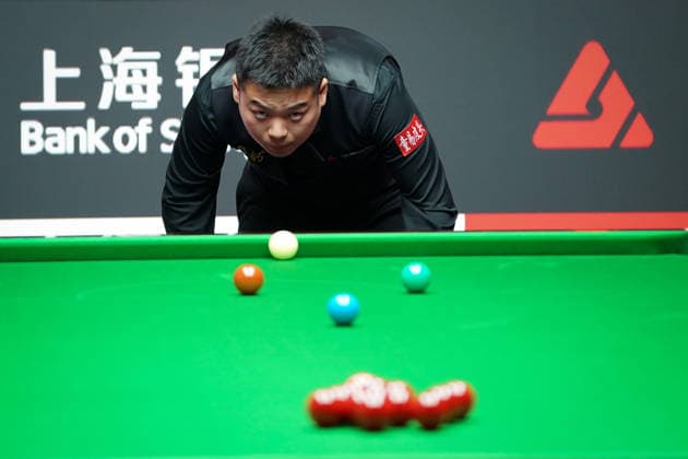 SHANGHAI, CHINA - JULY 28: Pang Junxu of China reacts in the first round match against Si Jiahui of China on day 2 of the Shanghai Masters 2026 at Luwan Gymnasium on July 28, 2026 in Shanghai, China.  Copyright: xTaixChengzhex 111656812749