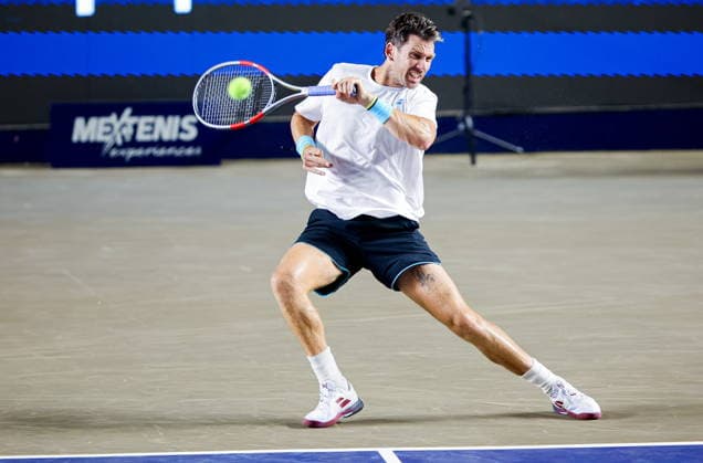 Mifel Tennis Open in Mexico British tennis player Cameron Norrie returns a ball to American Aleksandar Kovacevic during the Mifel Tennis Open by Telcel Oppo round of 32 match in Los Cabos, Baja California Sur, Mexico, 27 July 2026. LOS CABOS Mexico  Copyright: xJORGExREYESx