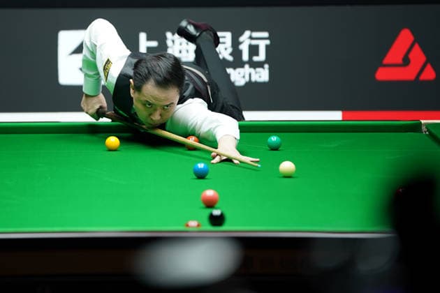 SHANGHAI, CHINA - JULY 28: Xiao Guodong of China plays a shot in the second round match against Neil Robertson of Australia on day 2 of the Shanghai Masters 2026 at Luwan Gymnasium on July 28, 2026 in Shanghai, China.  Copyright: xTaixChengzhex 111656838634