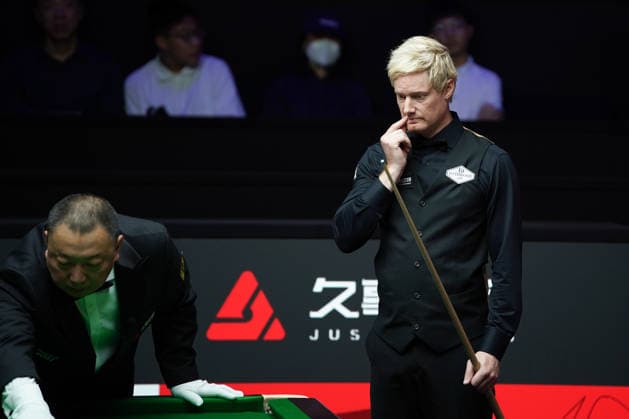 SHANGHAI, CHINA - JULY 28: Neil Robertson of Australia reacts in the second round match against Xiao Guodong of China on day 2 of the Shanghai Masters 2026 at Luwan Gymnasium on July 28, 2026 in Shanghai, China.  Copyright: xTaixChengzhex 111656838622