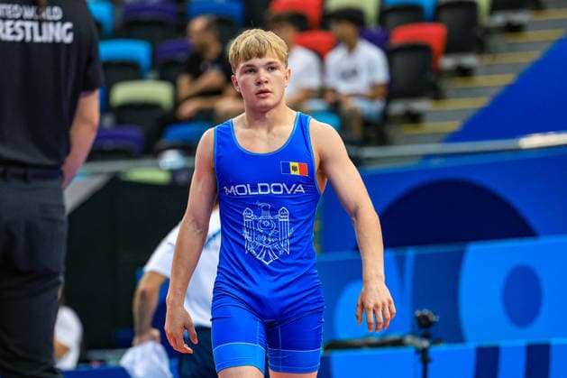 U17, U 17 Wrestling World Championships 60kg GR - Vlad Danila (MDA) *** U17 Wrestling World Championships, 60 kg Greco-Roman, Vlad Danila (MDA) Copyright: xUnitedxWorldxWrestlingx xAmirrezx UWW-U17-WC-BAKU-2026