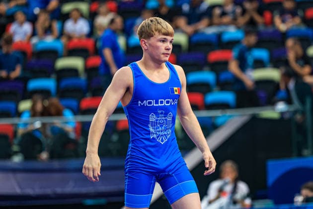 U17, U 17 Wrestling World Championships 60kg GR - Vlad Danila (MDA) *** U17 Wrestling World Championships, 60 kg Greco-Roman, Vlad Danila (MDA) Copyright: xUnitedxWorldxWrestlingx xAmirrezx UWW-U17-WC-BAKU-2026
