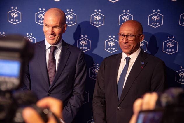 Football, France national team, introduction of manager Zinedine Zidane