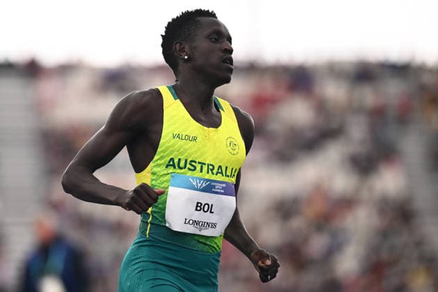 COM26 ATHLETICS, Peter Bol of Australia competes in the Men s Men s 800m Heats during the Glasgow 2026 Commonwealth Games at Scotstoun Stadium in Glasgow, Scotland, Tuesday, July 28, 2026. ( NO ARCHIVING, EDITORIAL USE ONLY Glasgow United Kingdom  Copyright: xJOELxCARRETTx 20260728135455784162