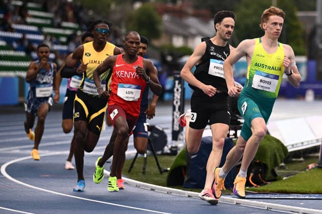 COM26 ATHLETICS, Luke Boyes of Australia competes in the Men s Men s 800m Heats during the Glasgow 2026 Commonwealth Games at Scotstoun Stadium in Glasgow, Scotland, Tuesday, July 28, 2026. ( NO ARCHIVING, EDITORIAL USE ONLY Glasgow United Kingdom  Copyright: xJOELxCARRETTx 20260728195769679400