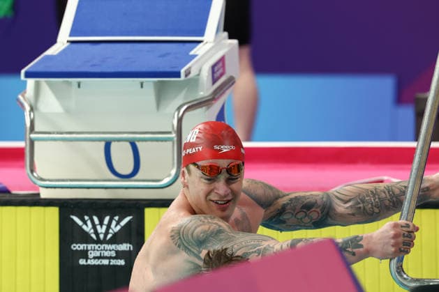 July 27, 2026, Glasgow, Scotland, Great Britain: ADAM RAMSAY-PEATY of England reacts to his third place in the Swimming Men s 50m Breaststroke Final of the Commonwealth Games Glasgow 2026 at the Tollcross International Swimming Centre in Glasgow, Scotland. Glasgow Great Britain - ZUMAc179 20260727_zep_c179_347 Copyright: xMickaelxChavetx