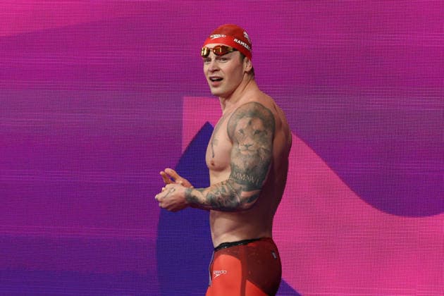 July 27, 2026, Glasgow, Scotland, Great Britain: ADAM RAMSAY-PEATY of England reacts to his third place in the Swimming Men s 50m Breaststroke Final of the Commonwealth Games Glasgow 2026 at the Tollcross International Swimming Centre in Glasgow, Scotland. Commowealth Games 2026: Swimming  - ZUMAc179 20260727_zep_c179_346 Copyright: xMickaelxChavetx