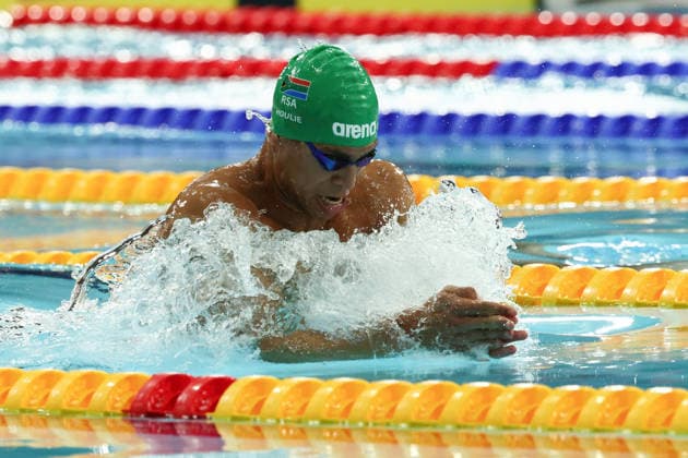 July 27, 2026, Glasgow, Scotland, Great Britain: MICHAEL HOULIE of South Africa in the Swimming Men s 50m Breaststroke Final of the Commonwealth Games Glasgow 2026 at the Tollcross International Swimming Centre in Glasgow, Scotland. Commowealth Games 2026: Swimming  - ZUMAc179 20260727_zep_c179_377 Copyright: xMickaelxChavetx