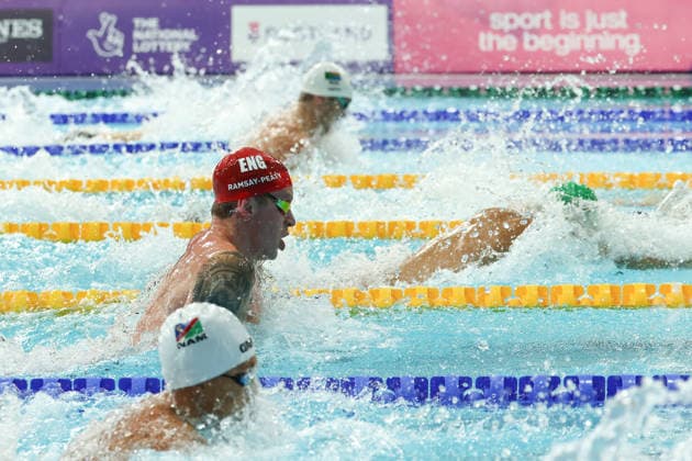 July 27, 2026, Glasgow, Scotland, Great Britain: ADAM RAMSAY-PEATY of England in the Swimming Men s 50m Breaststroke Final of the Commonwealth Games Glasgow 2026 at the Tollcross International Swimming Centre in Glasgow, Scotland. Glasgow Great Britain - ZUMAc179 20260727_zep_c179_374 Copyright: xMickaelxChavetx