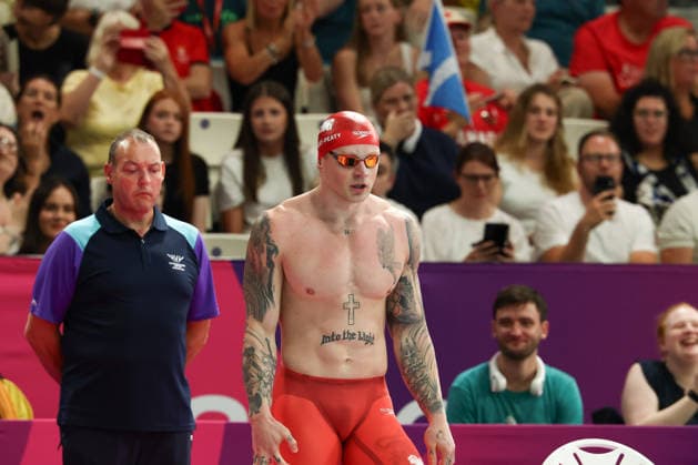 July 27, 2026, Glasgow, Scotland, Great Britain: ADAM RAMSAY-PEATY in the Swimming Men s 50m Breaststroke Final of the Commonwealth Games Glasgow 2026 at the Tollcross International Swimming Centre in Glasgow, Scotland. Commowealth Games 2026: Swimming  - ZUMAc179 20260727_zep_c179_383 Copyright: xMickaelxChavetx